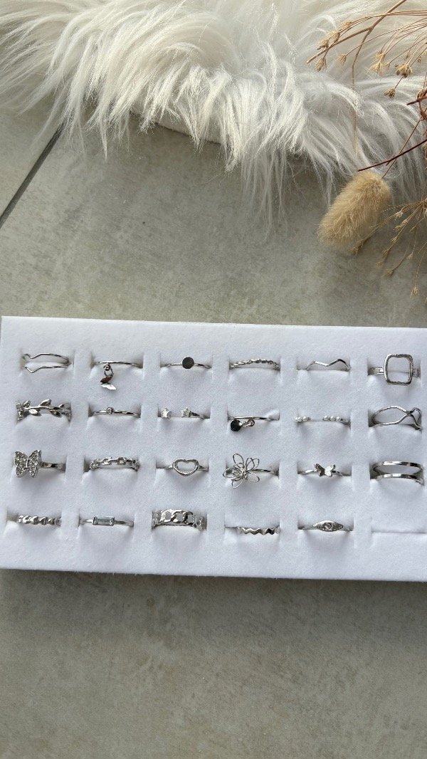 Producto - Anillos de fundición plateados l