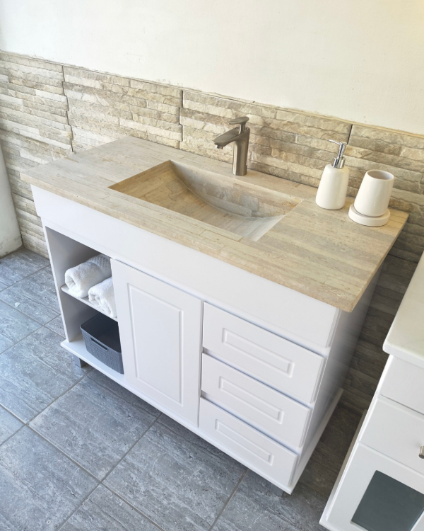 Producto - VANITORY LUXURY 100CM CON BACHA TRAVERTINO - 0