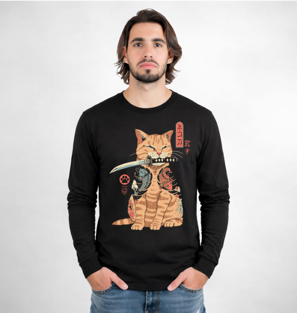 Producto - Remera manga larga Gato Oriental