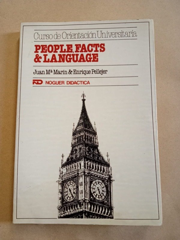 Producto - People, facts and language - Juan M. Marín - Noguer Didáctica 1986