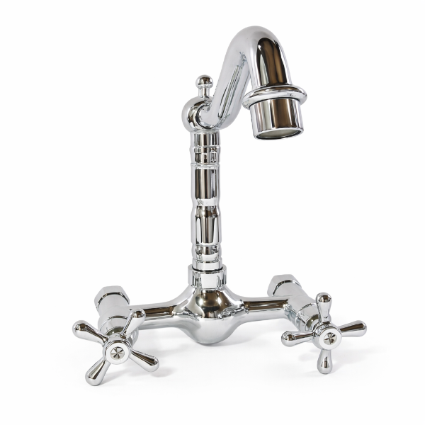 Producto - Grifería de pared cromo vintage mezclador externo cocina baño