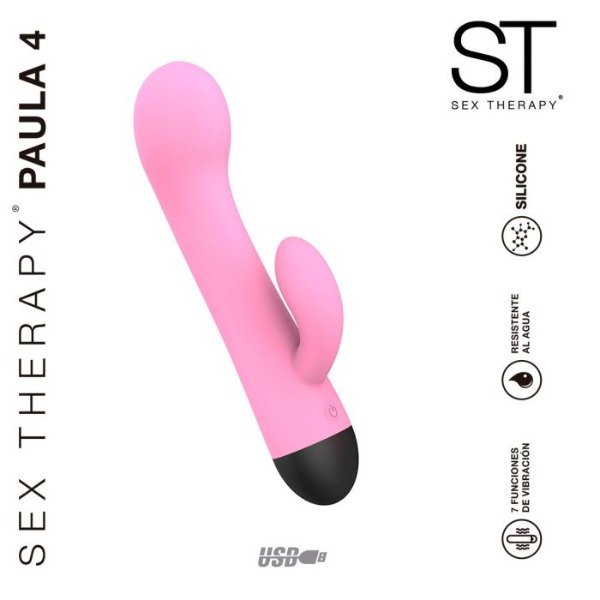 Producto - PAULA 4 VIBRADOR Doble estimulación USB