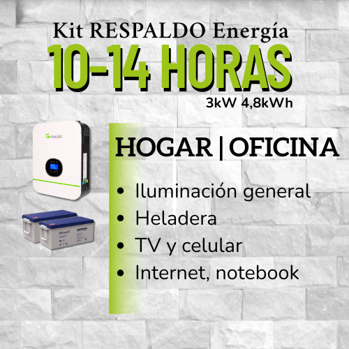 Producto - Kit de Respaldo 3 kW - GEL 4,8 kWh - 1