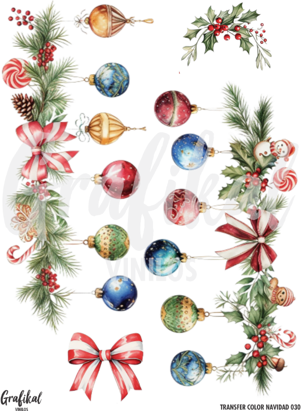 Producto - Transfer Color Navidad 030