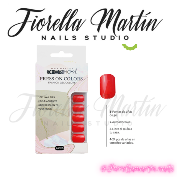 Producto - CHERIMOYA PRESS ON OVAL ROJO