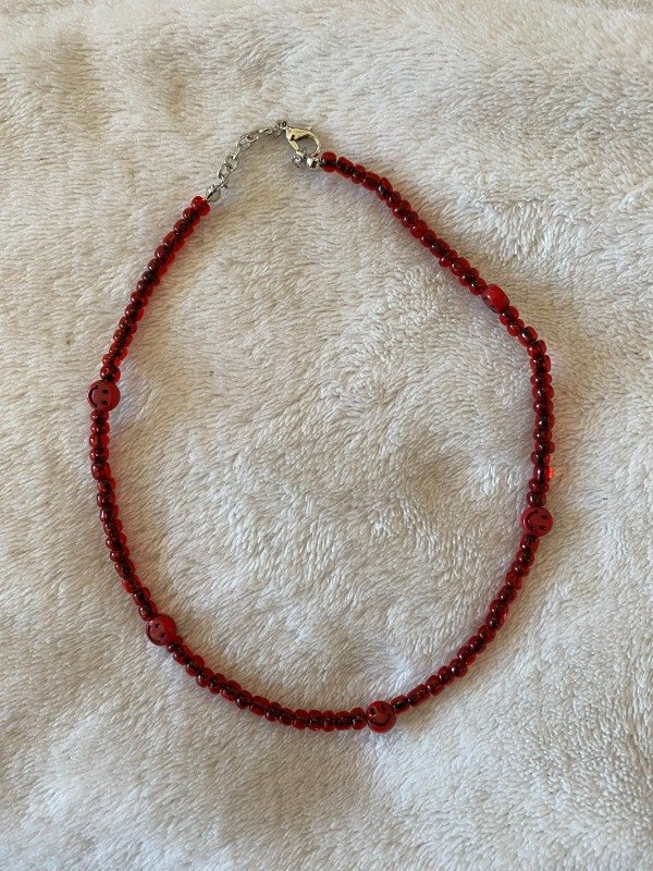 Producto - Gargantilla Caritas Roja