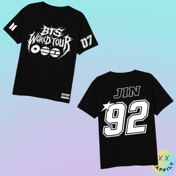 Remera bts doble estampa