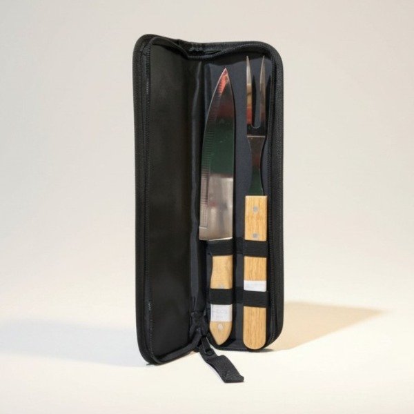 Producto - SET PARRILLERO: CUCHILLO + TENEDOR EN ESTUCHE
