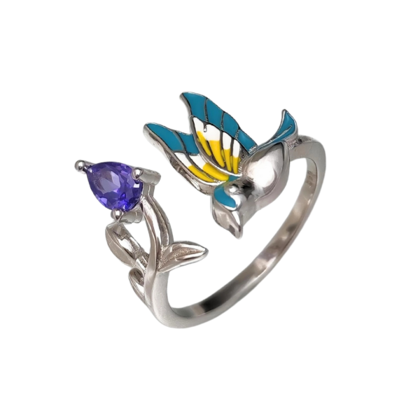 Producto - Anillo de Plata 925 Colibrí