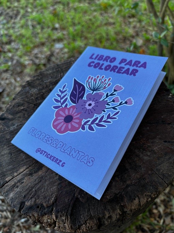 Producto - LIBRITO COLOREABLE FLORES