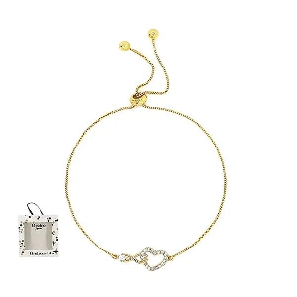 Producto - PULSERA ACERO OREIRO LOVE CORAZON DORADO