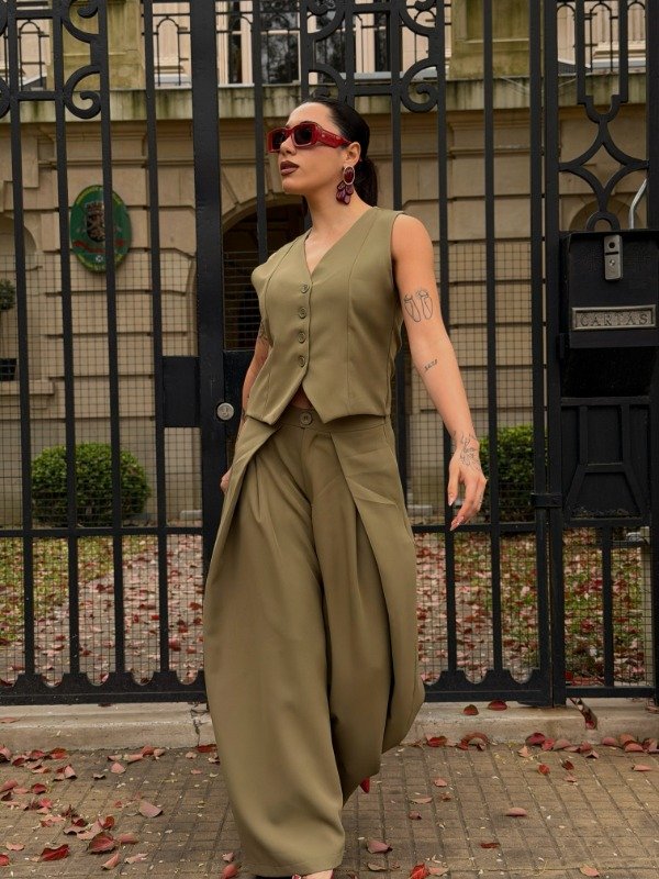 Producto - Pantalon Florian MAXI SASTRERO oliva- 52700 por transf. - 4