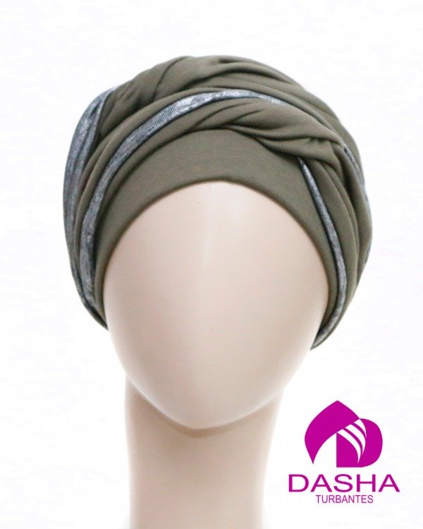 Producto - Turbante Luisa Verde Militar