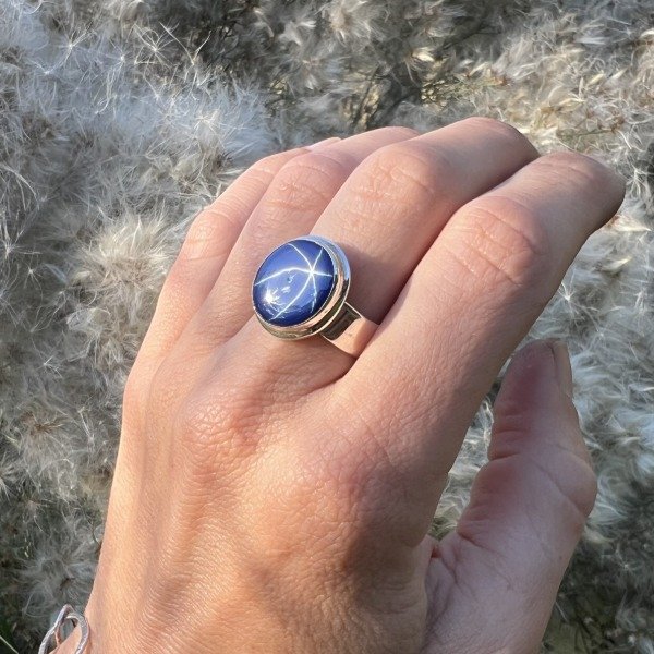 Producto - ANILLO ZAFIRO ESTRELLA