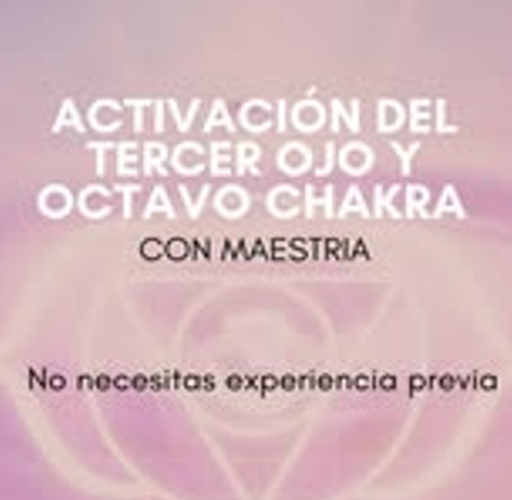 Producto - Activación del 3er Ojo y 8vo Chakra