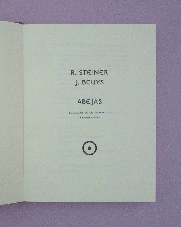Producto - RUDOLF STEINER Y JOSEPH BEUYS, ABEJAS - BUCH WALD EDITORIAL - 4