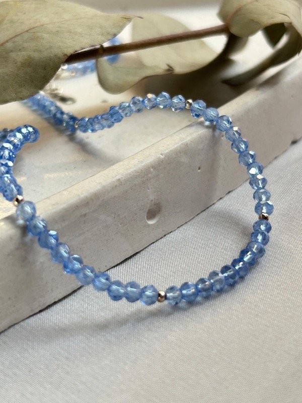 Producto - Choker Cristal Celeste