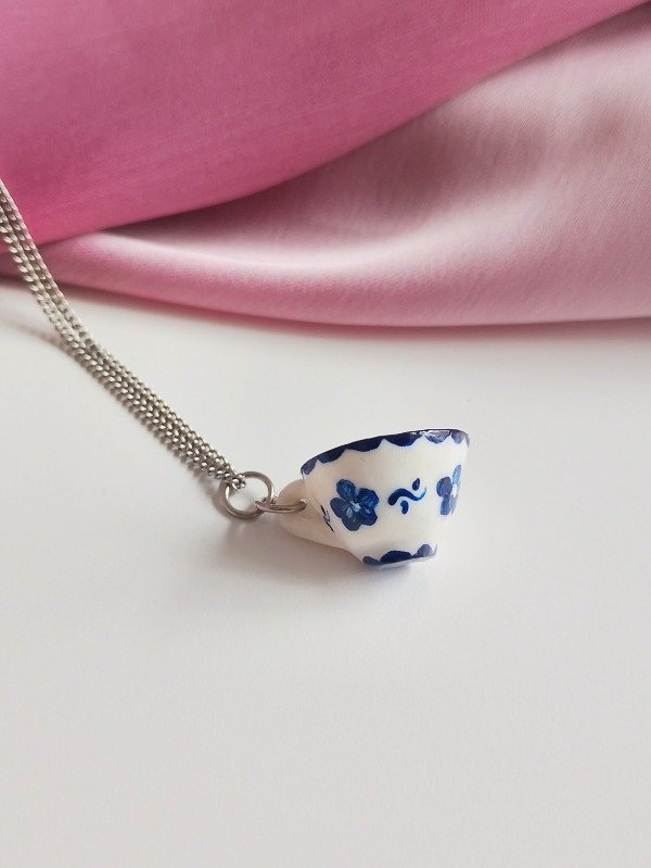 Producto - Cadenita Flores Azules