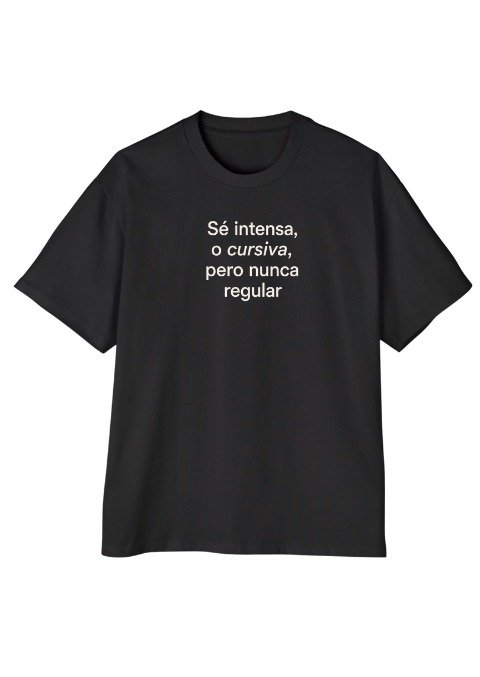 Producto - Se intensa o cursiva pero nunca regular - 0
