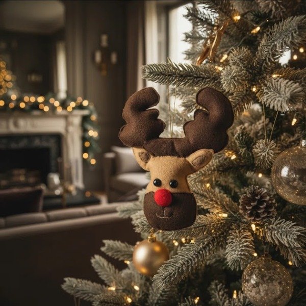 Producto - Adorno navideño reno para el árbol
