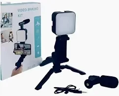 Producto - kit para streaming y vlogging estabilizados tripode con led y micrófono - 6