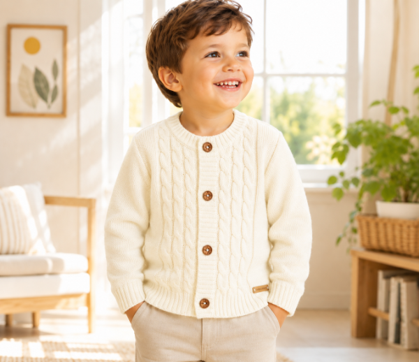 Producto - CAMPERA CON OCHOS NATURAL