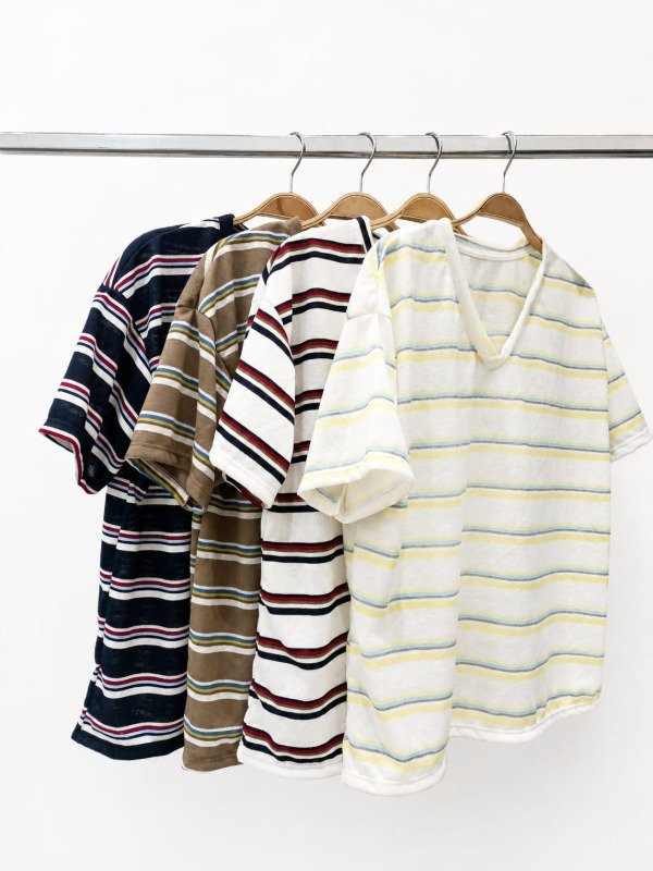 Producto - Remera Ancha V Rayado Davis (Art. 6215) - 1