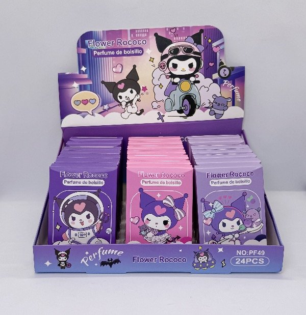 Producto - Perfume Kuromi de bolsillo caja x24u