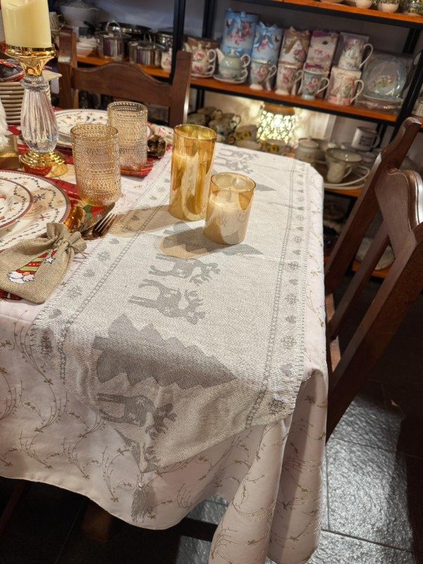 Producto - Camino de mesa gris Rustico 180 cm (Efectivo: 23.120)