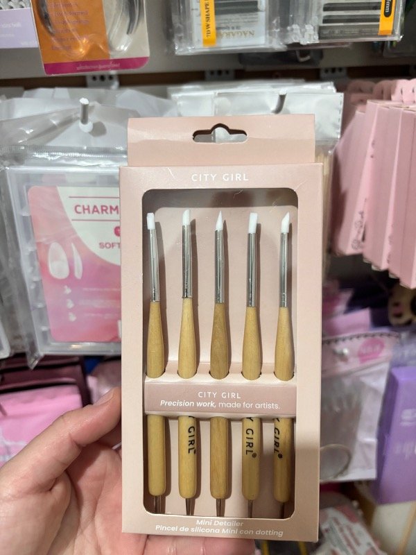 Producto - pinceles doble punta silicona y dotting city girl