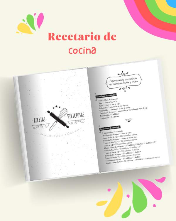 Producto - Recetario de Cocina