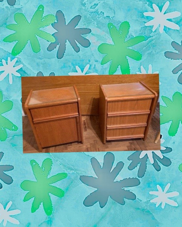 Producto - Mesa de luz de madera x2u.