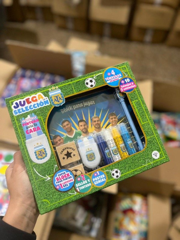 Producto - CAJA JUEGA SELECCION ARGENTINA ( LICENCIA VERTICE) 6718