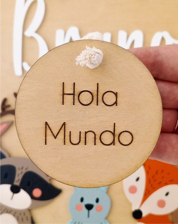 Producto - Colgante Hola Mundo