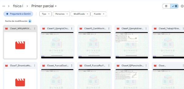 Producto - Fisica 1: Clases grabadas PRIMER PARCIAL - 2