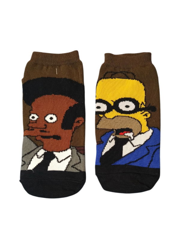 Producto - SOQUETES PREMIUM - LOS SIMPSONS, HOMERO Y APU EN LA CORTE