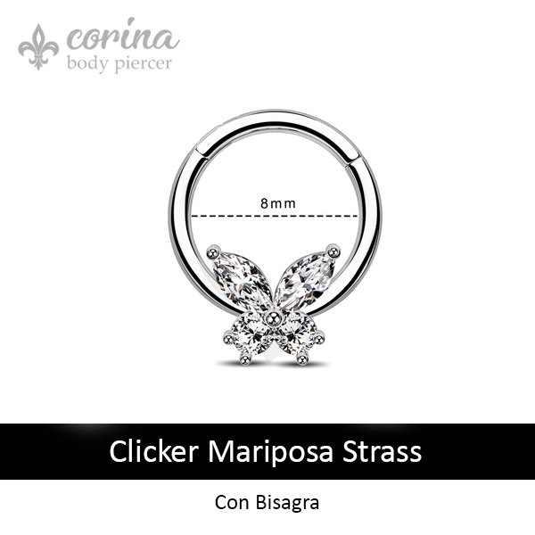 Producto - Clicker Mariposa Strass