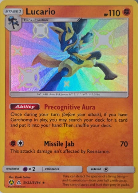 Producto - Lucario - SV22/SV94 - Hidden Fates