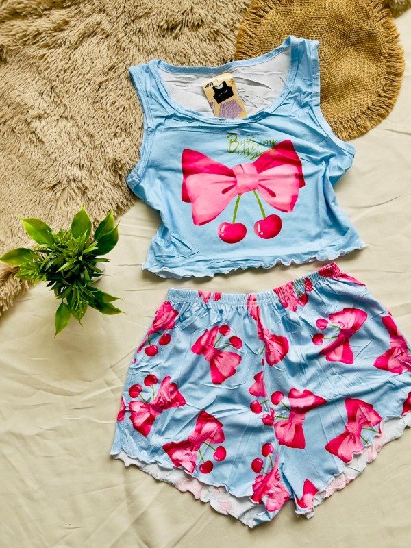 UNIDAD Pijama dama piezas (Musculosa short) BELLA ROSE