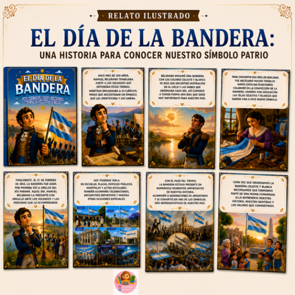 Producto - RELATO ILUSTRADO: "EL DÍA DE LA BANDERA"