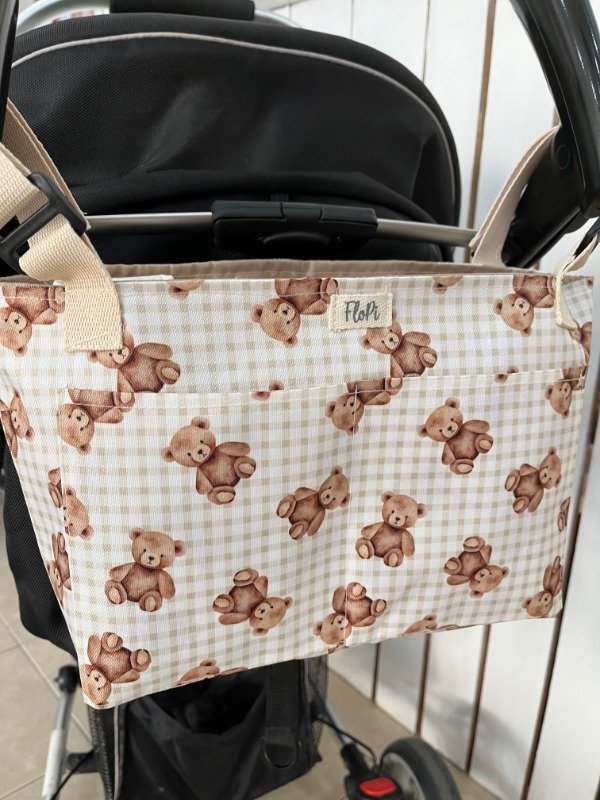 Producto - Organizador Cochecito ositos beige