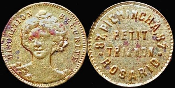 Producto - Argentina: Prostíbulo Petit Trianon (Rosario) - Ficha de pago