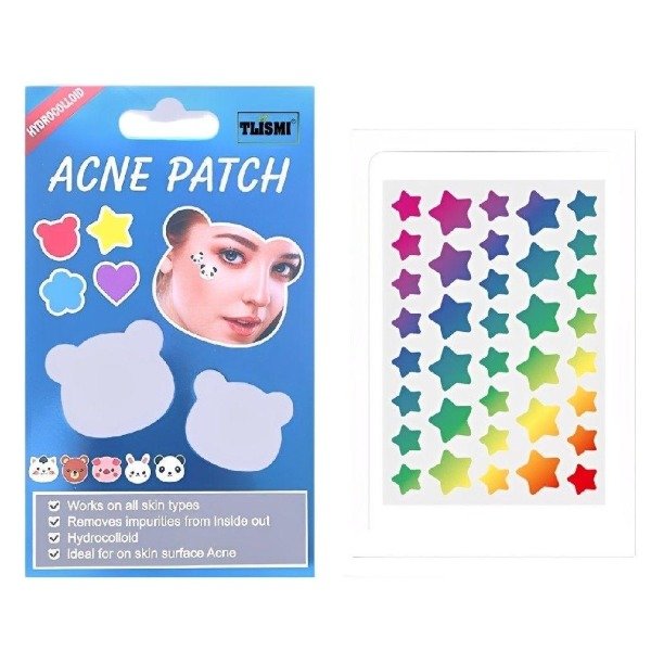 Producto - Parches antiacné para granos 24pcs - Estrellas
