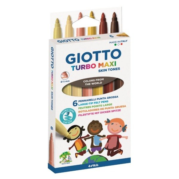 Producto - MARCADORES GIOTTO MAXI SKIN TONES X 6