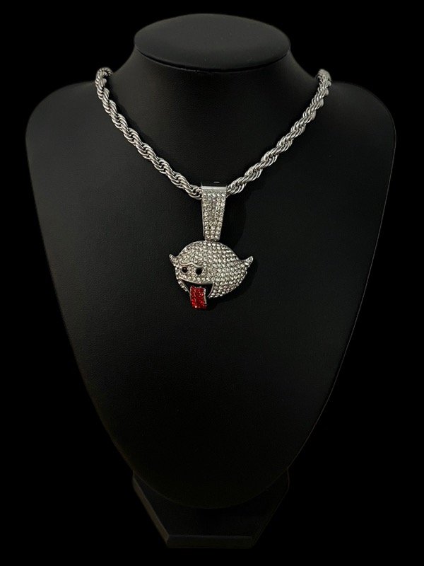 Producto - DIJE FANTASMA PLATA + COLLAR