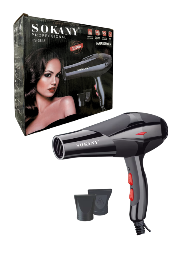 Producto - SECADOR DE PELO SOKANY PROFESIONAL 3618