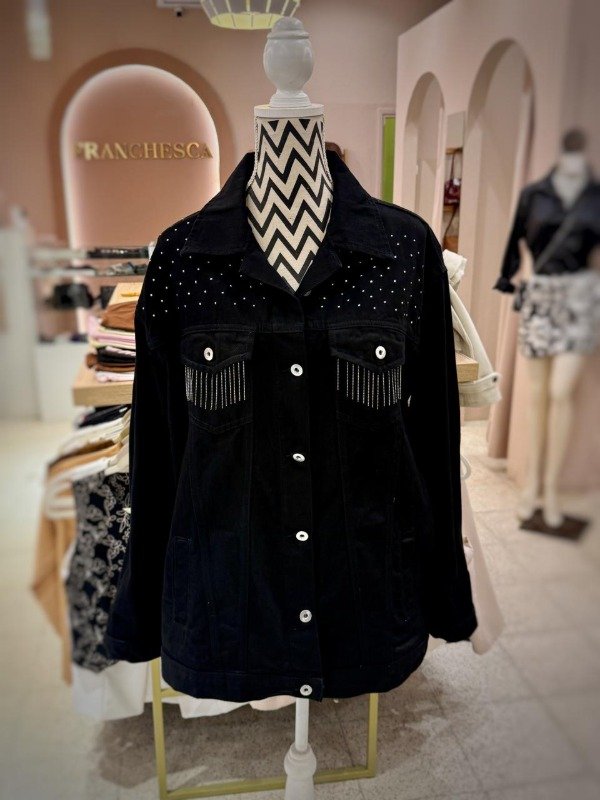 Producto - Campera denim con apliques