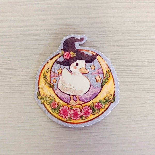 Producto - Sticker de vinilo pato luna