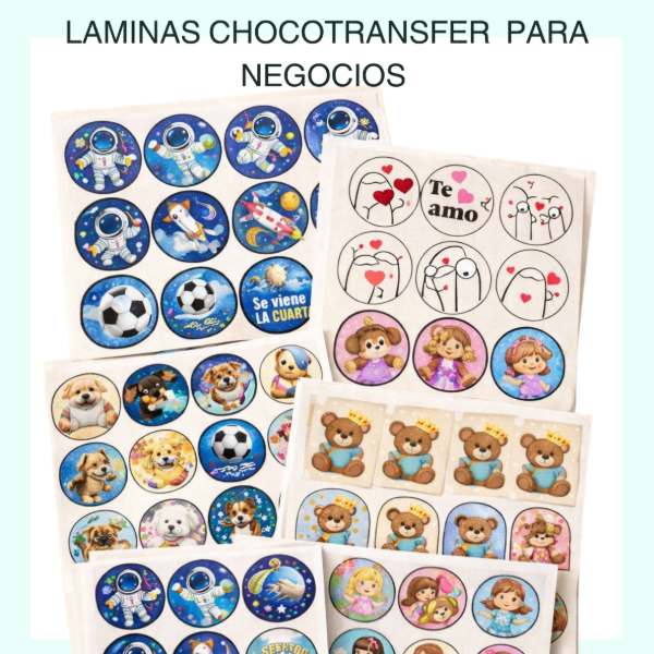 Producto - LAMINA CHOCOTRANSFER POR MAYOR