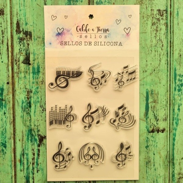 Producto - Sellos de silicona Notas Musicales